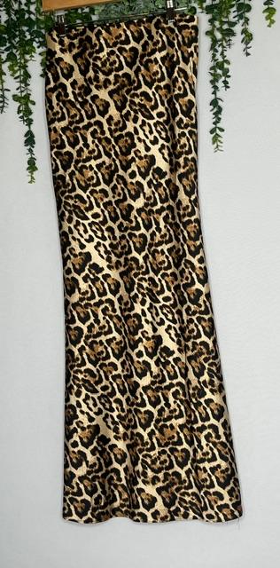 Leopard Silk Skirt